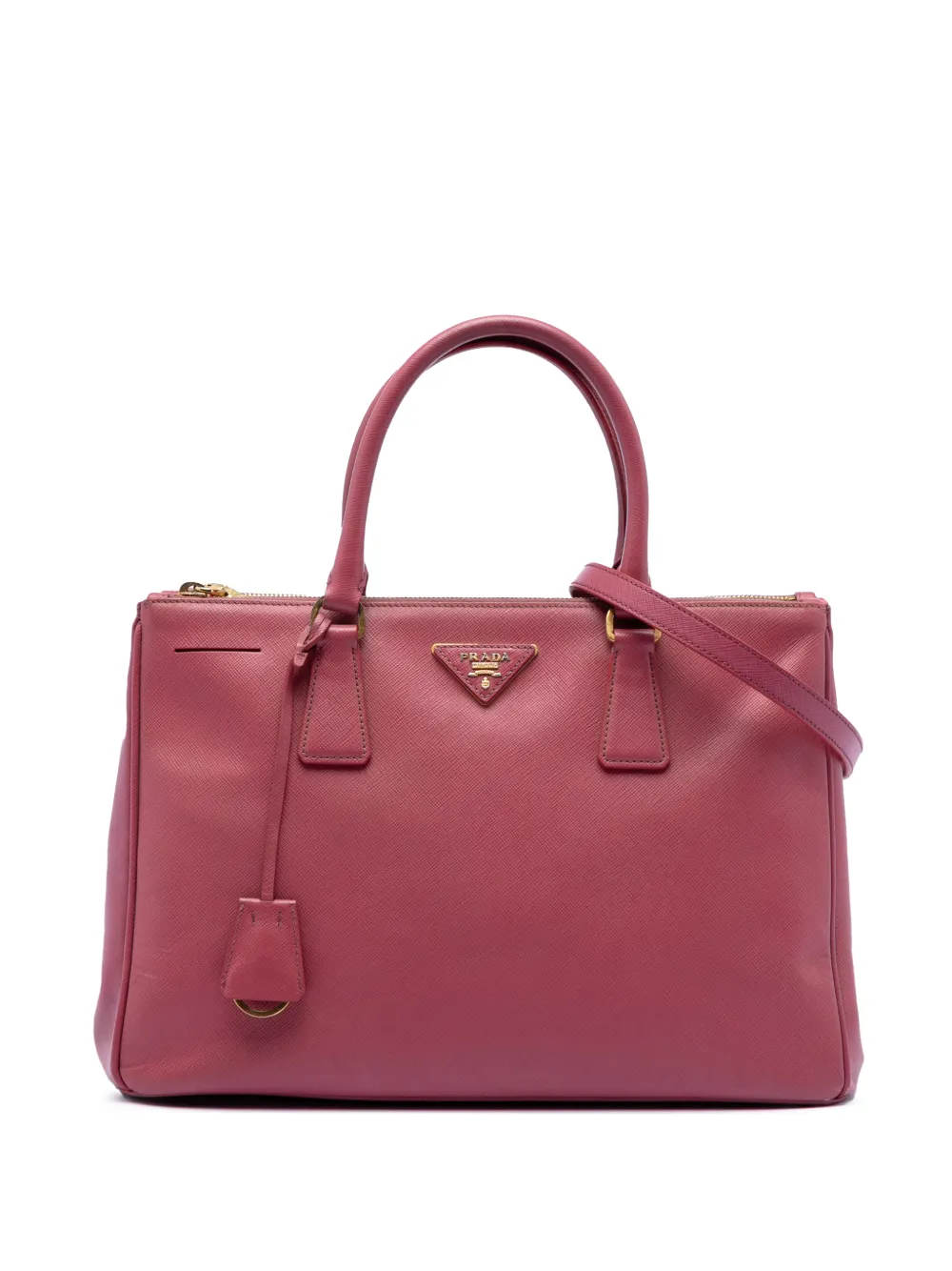 Prada Pre-Owned 2013-2026 Medium Saffiano Lux Galleria Double Zip satchel - Rosa