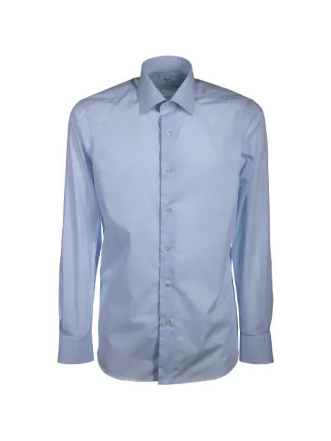 Fray italian collar cotton shirt