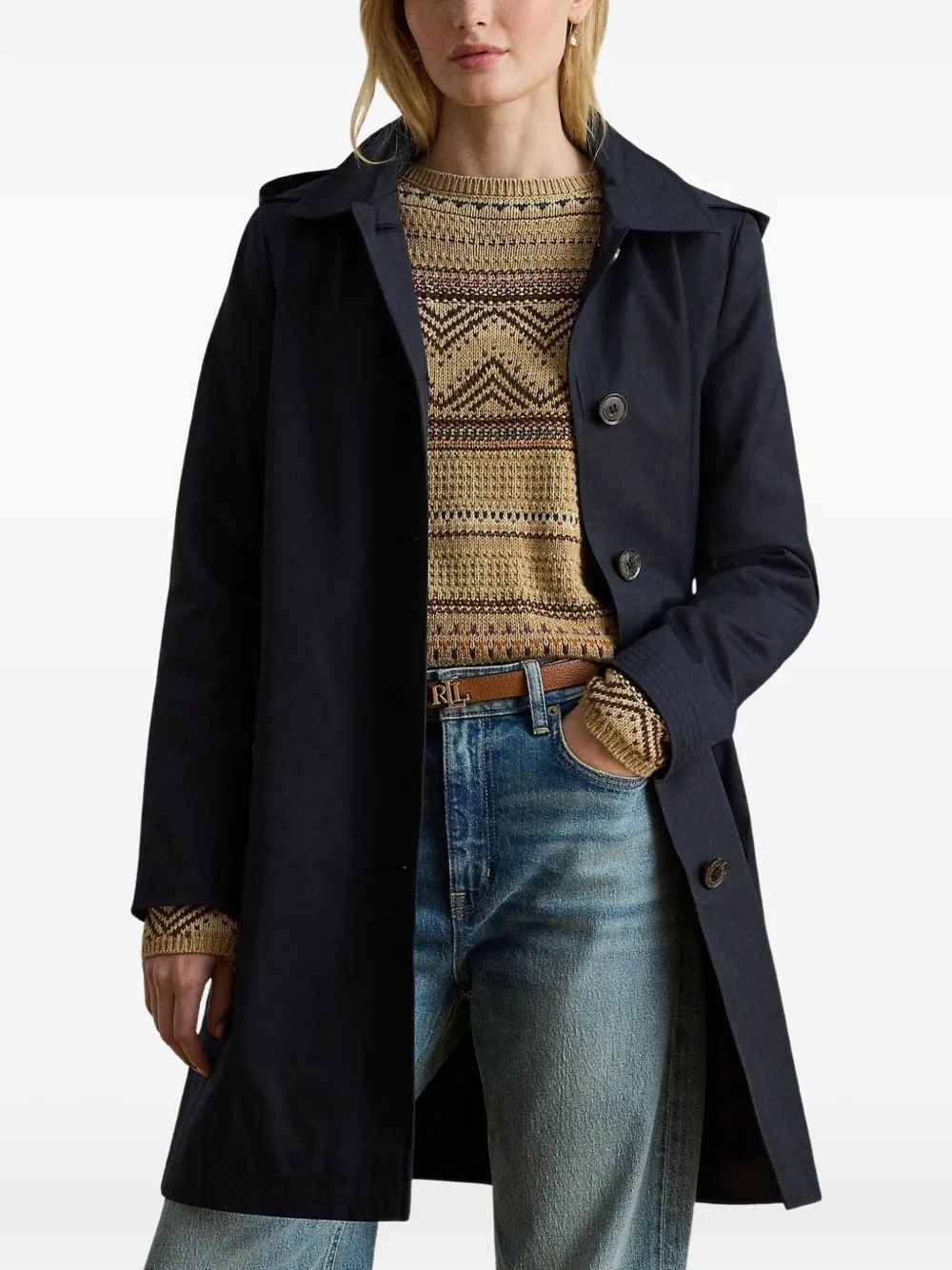 Lauren Ralph Lauren Jas met capuchon Blauw
