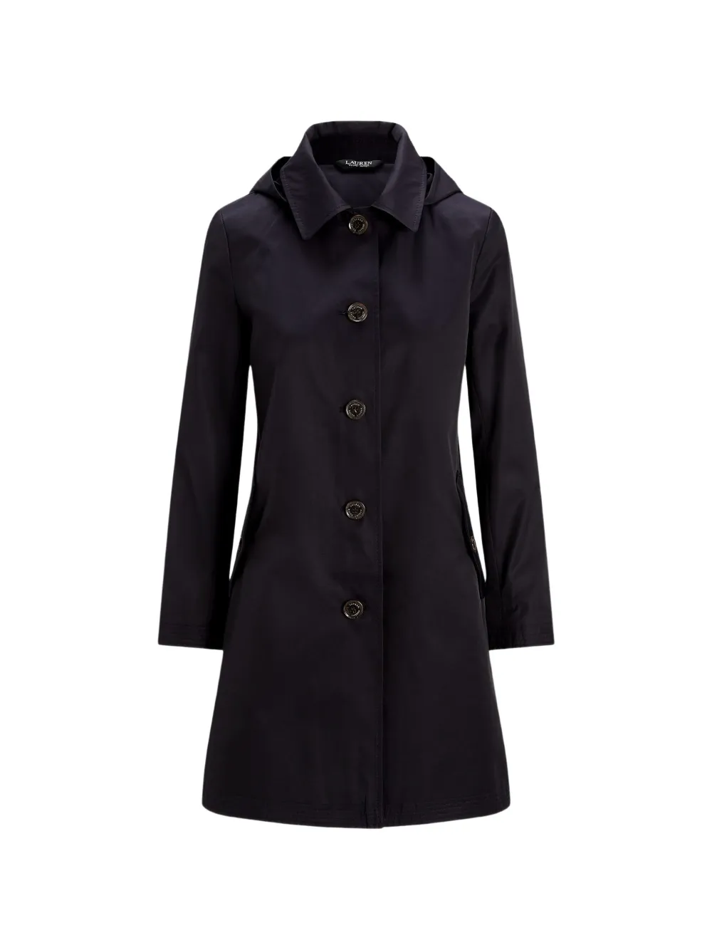 Lauren Ralph Lauren hooded button-up coat - Blu