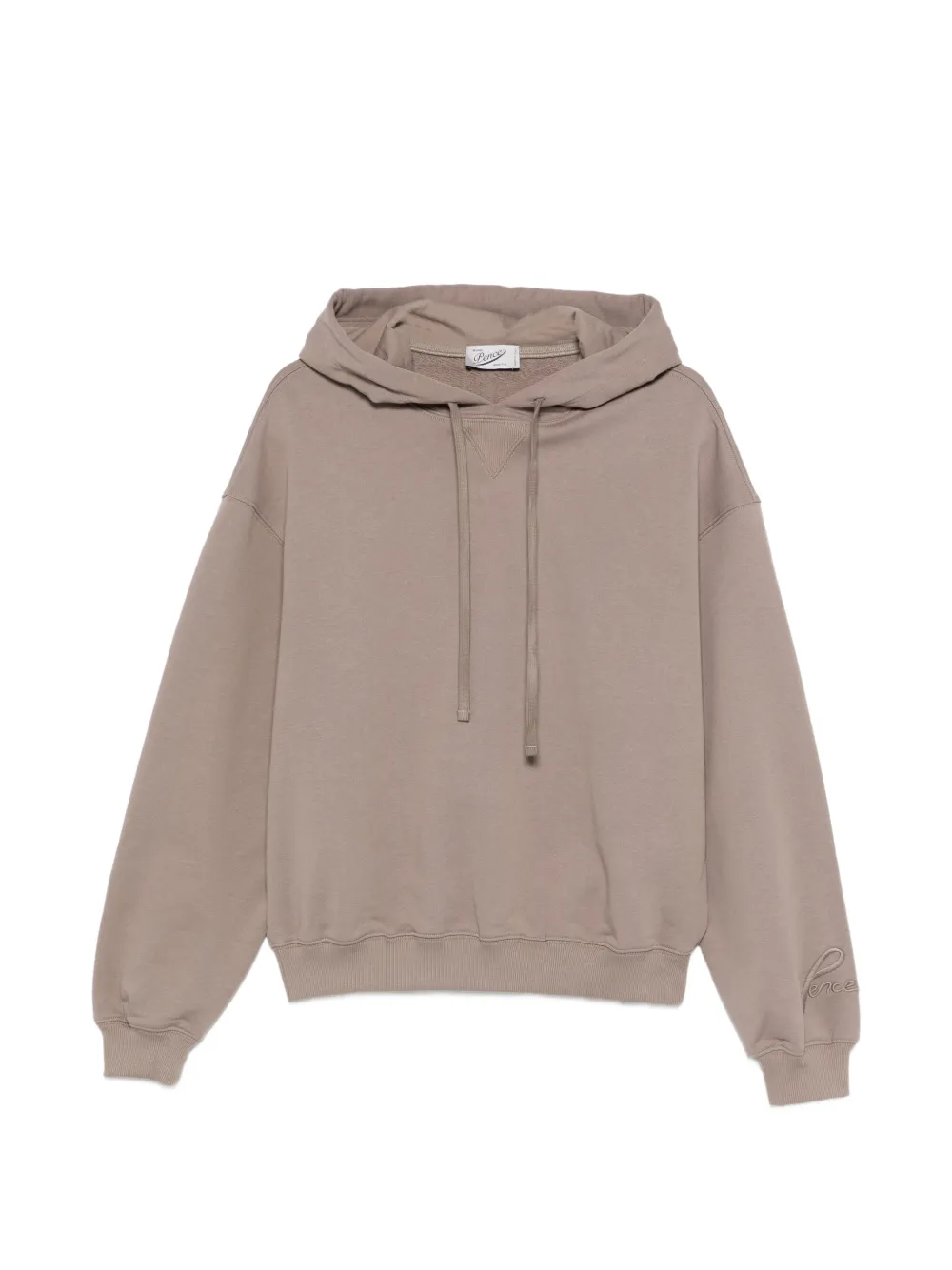 Pence Paolo drawstring hoodie - Marrone