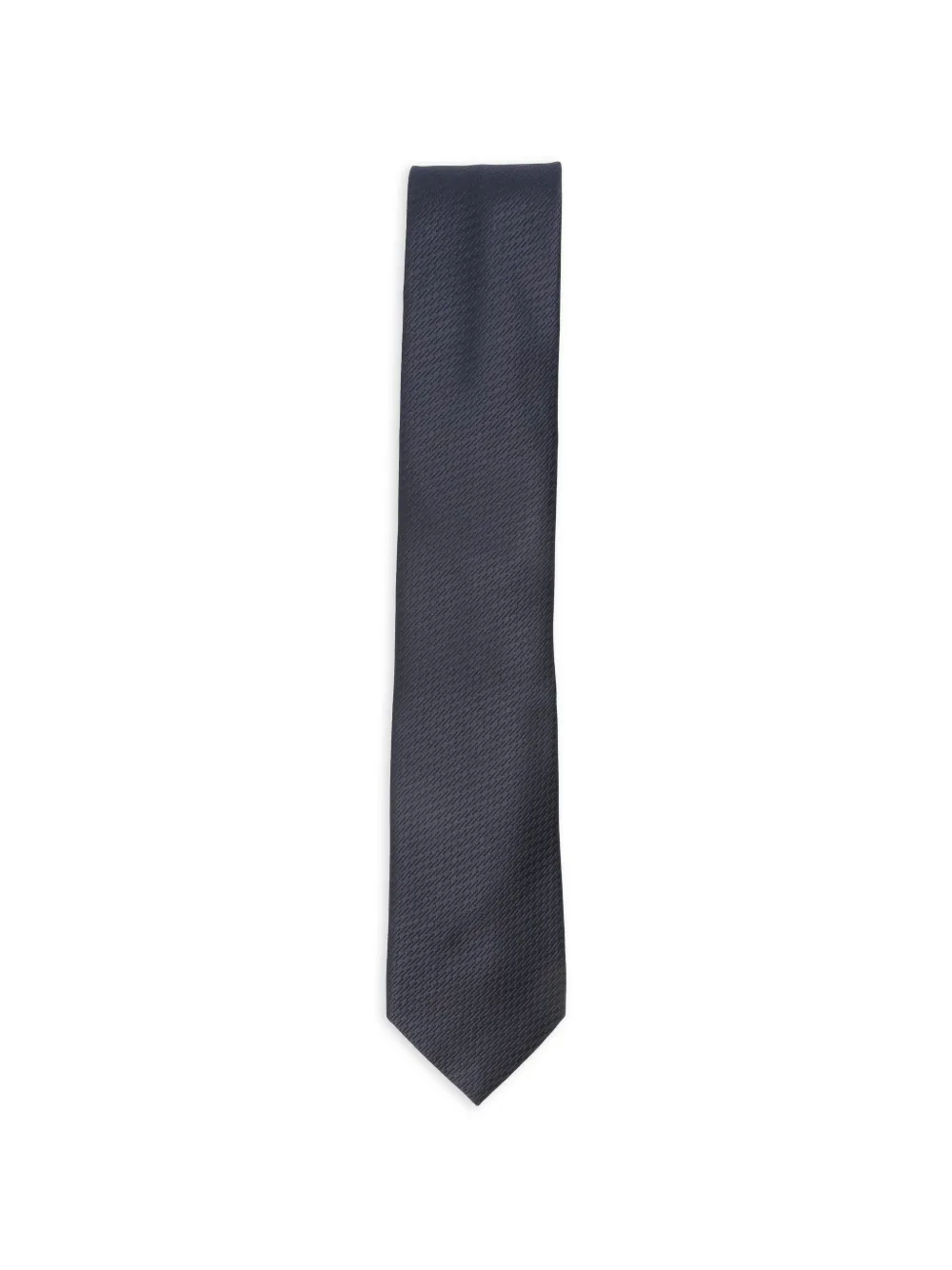 Zegna textured silk tie - Blu