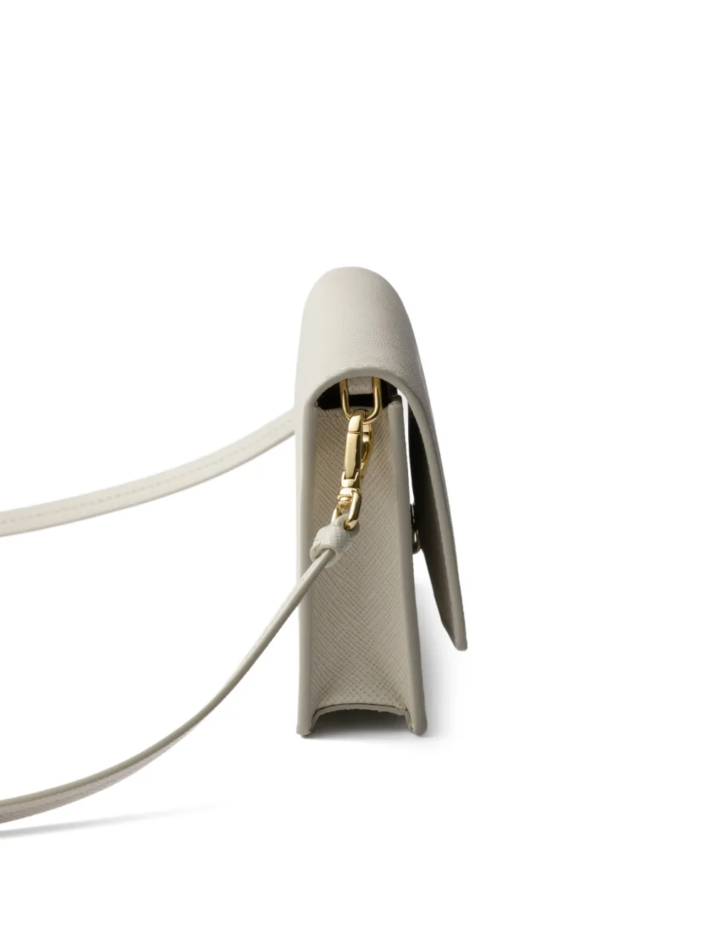 Prada Mini-tas van Saffiano leer Grijs