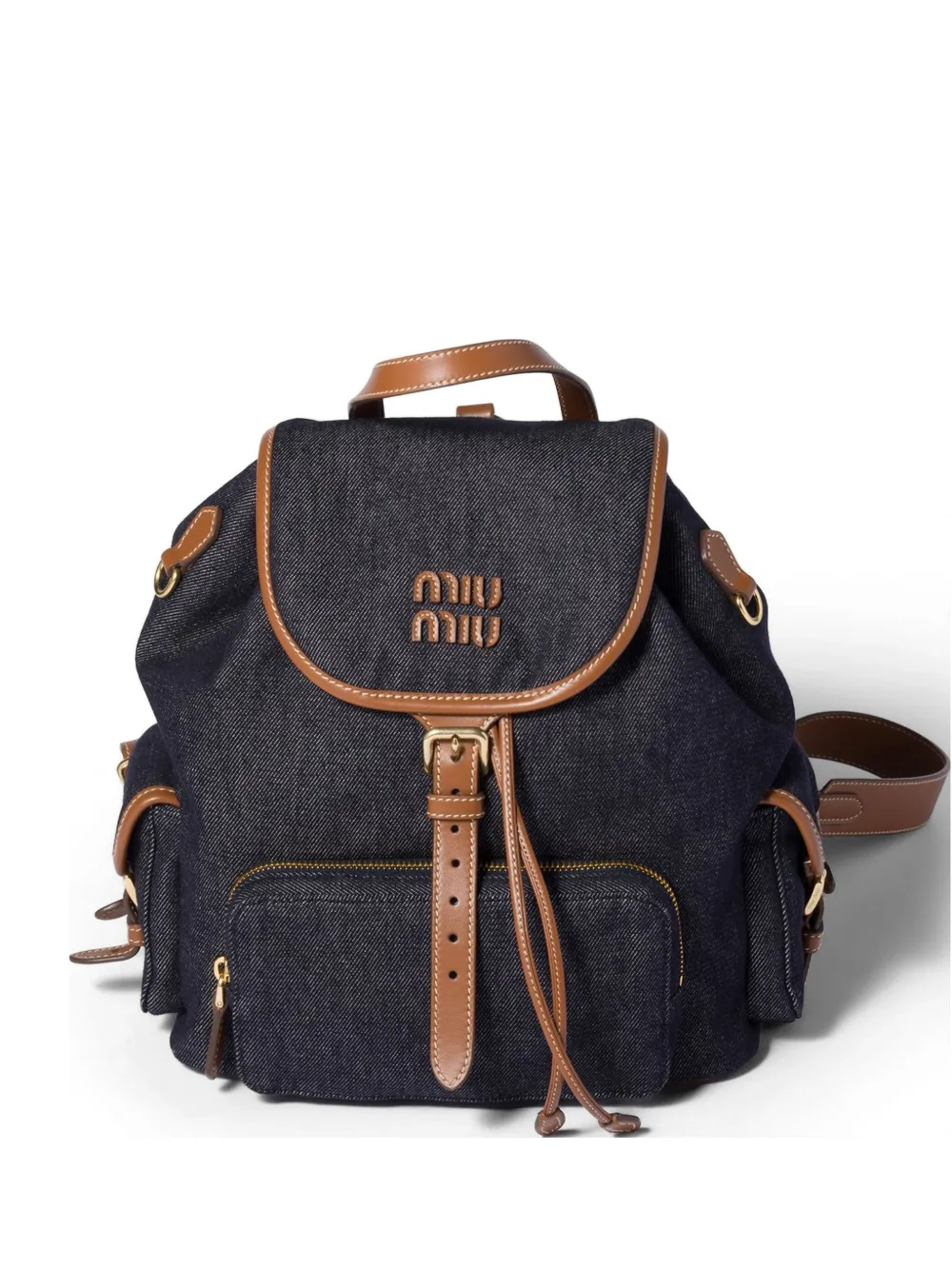 Miu Miu denim backpack - Blu