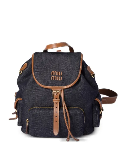 Miu Miu denim backpack
