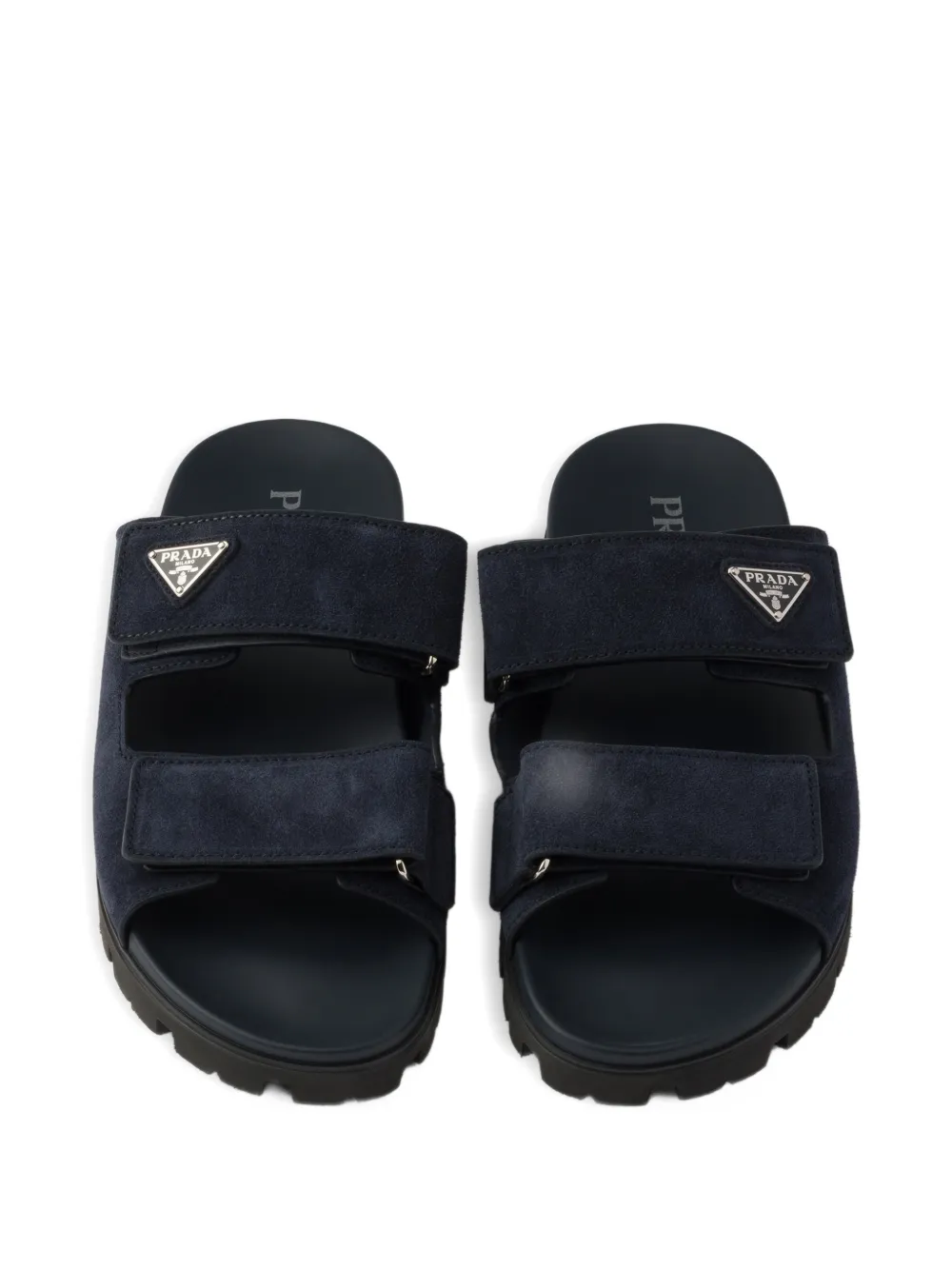 Prada Suède andalen met band Blauw