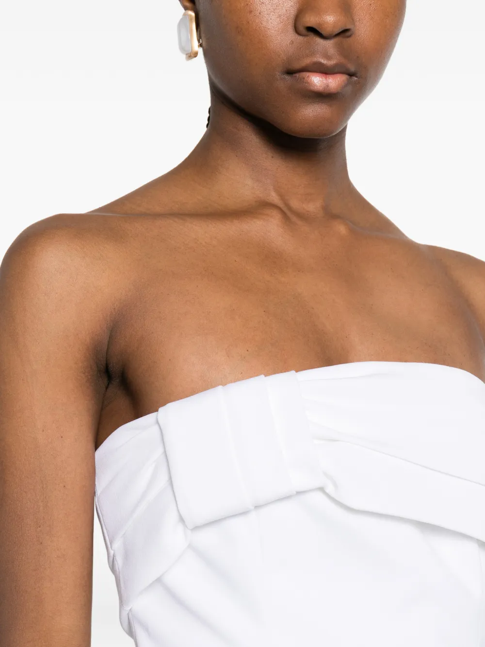 Aniye By Strapless mini-jurk met omslag Wit