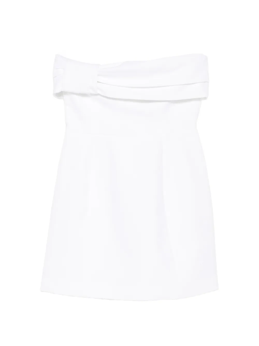 Aniye By folded strapless mini dress - Bianco