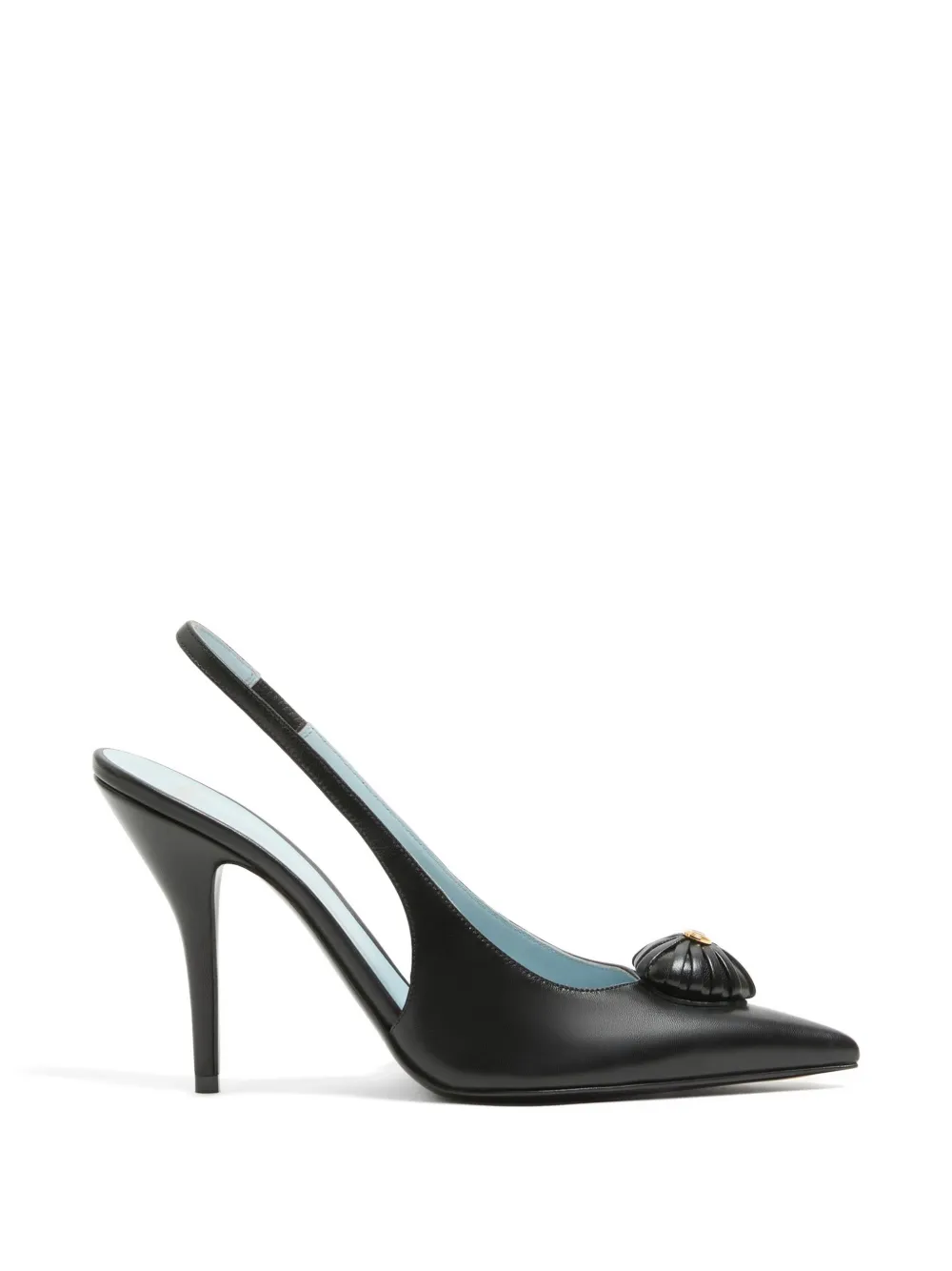 Valentino Garavani Coeur Royal slingback pumps 75 mm Zwart