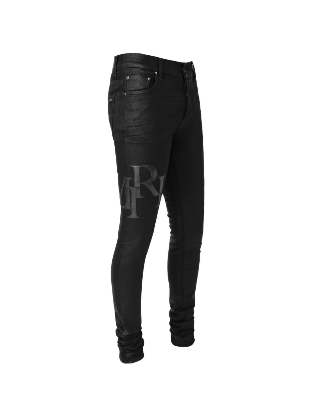  Amiri Vaqueros Con Logo - Negro 