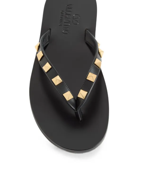 VALENTINO GARAVANI スタッズ サンダル Valentino Garavani ロックスタッズ ソングサンダル | ブラック