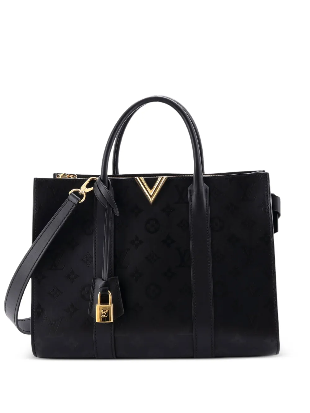 Louis Vuitton Pre-Owned Very Monogram Leather MM tote bag - Nero