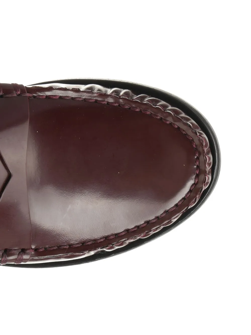 Stuart Weitzman Lottie leren loafers Bruin