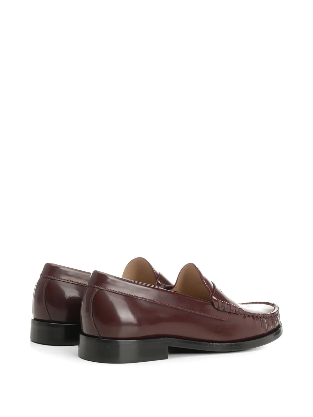 Stuart Weitzman Lottie leren loafers Bruin