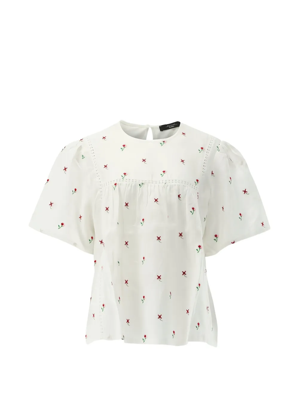 Weekend Max Mara floral embroidered top - Bianco