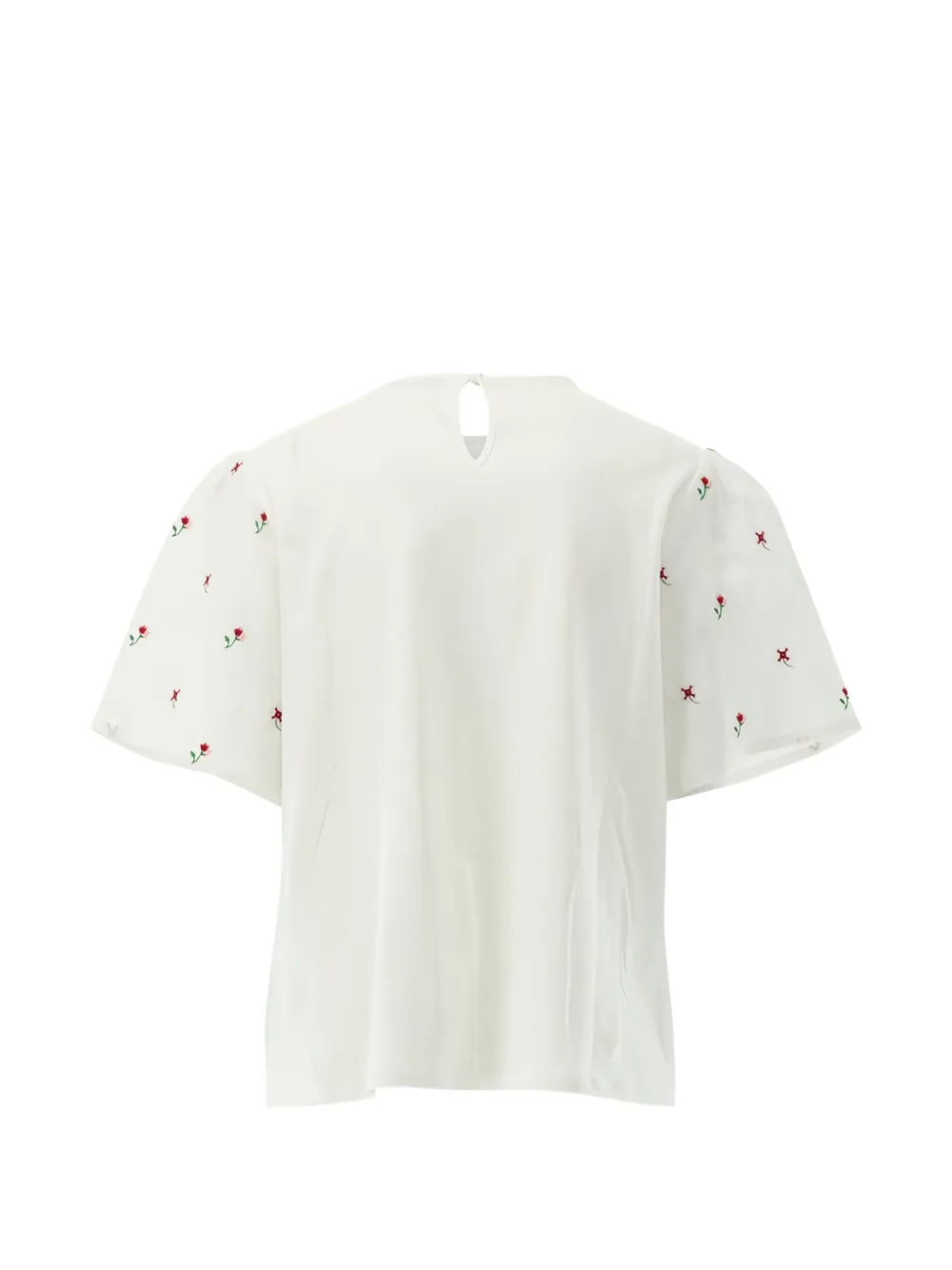  Weekend Max Mara Floral Embroidered Top - White 