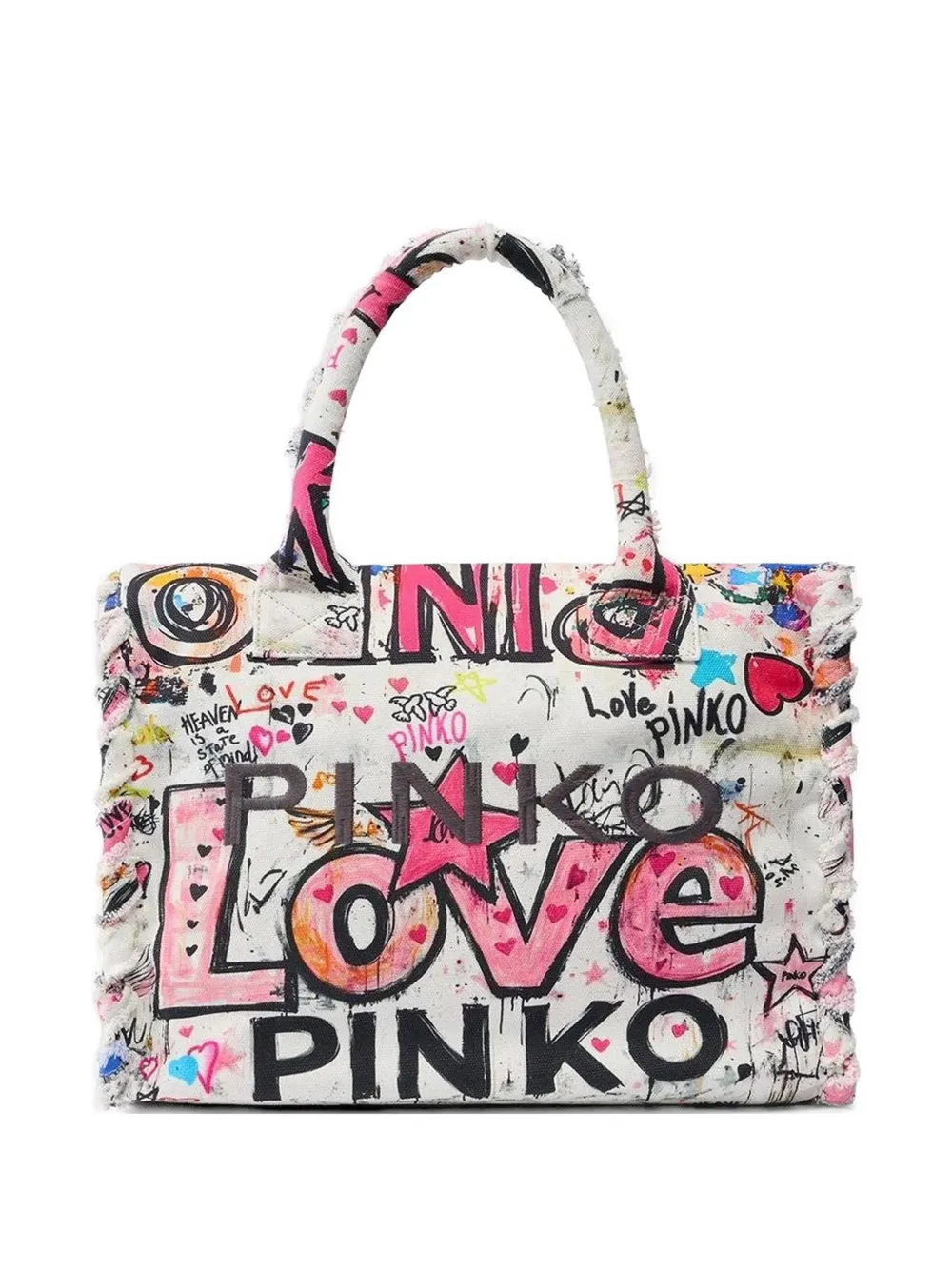 PINKO printed shoulder bag - Bianco