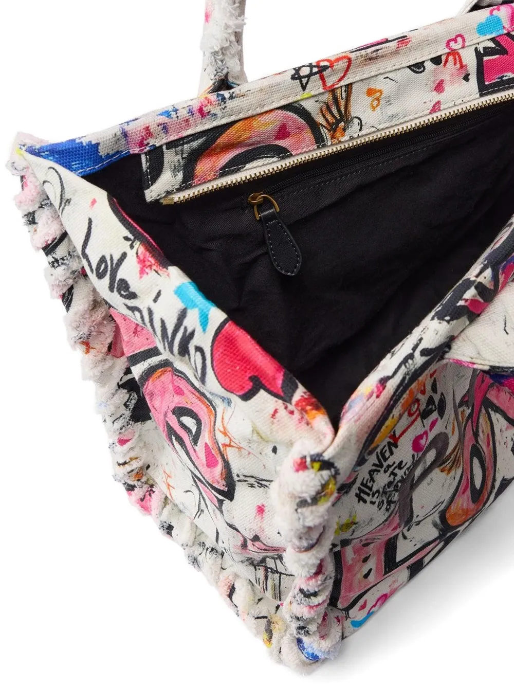  Pinko Printed Shoulder Bag - White 