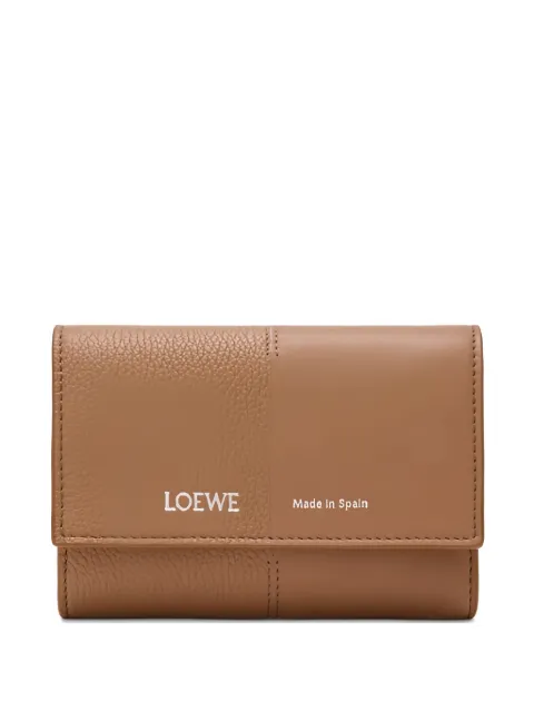 LOEWE cartera con panel texturizado