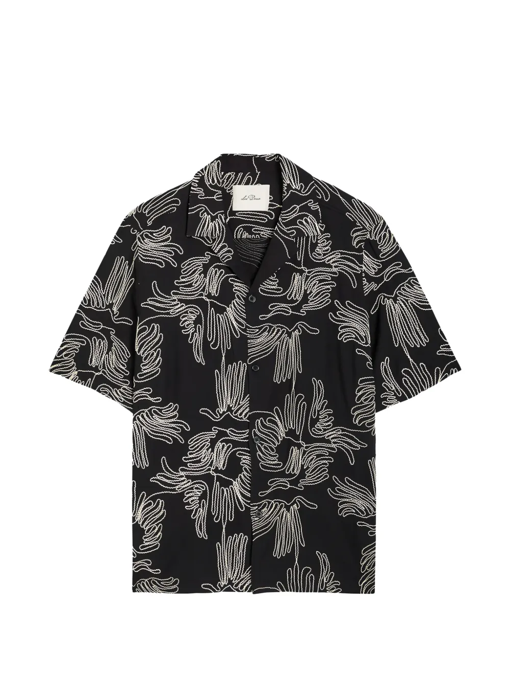 Les Deux Liam patterned shirt - Nero