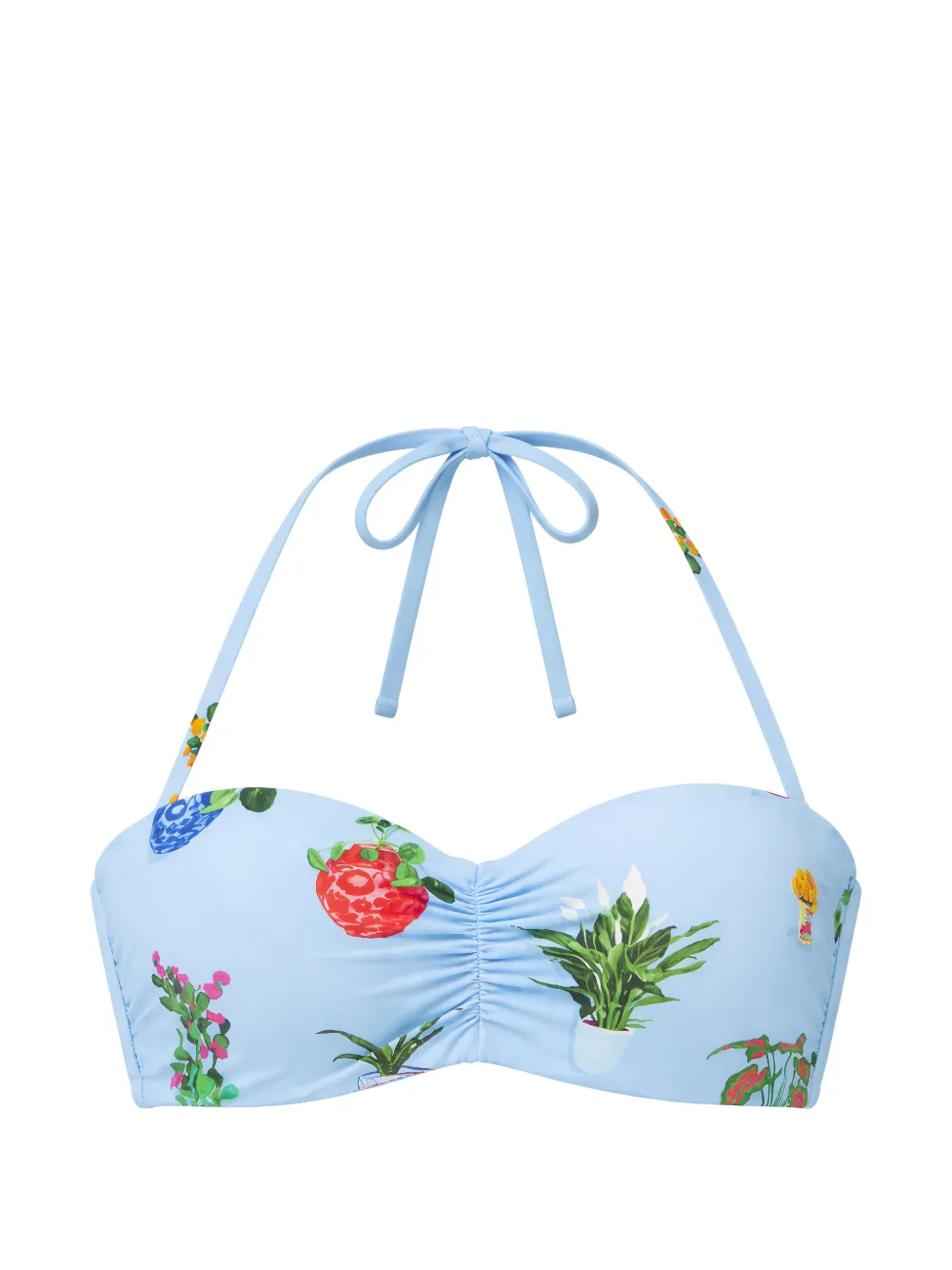 Seafolly Playa Bonita bustier bandeau - Blu