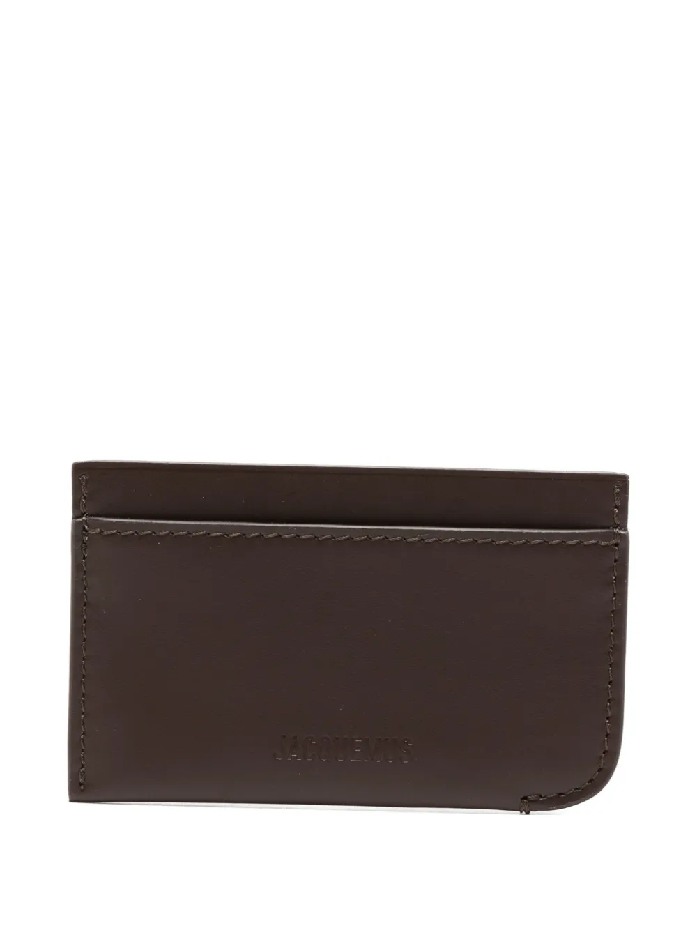 Jacquemus logo-debossed cardholder - Marrone