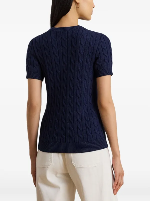 Lauren Ralph Lauren ケーブルニット セーター | ブルー | FARFETCH JP