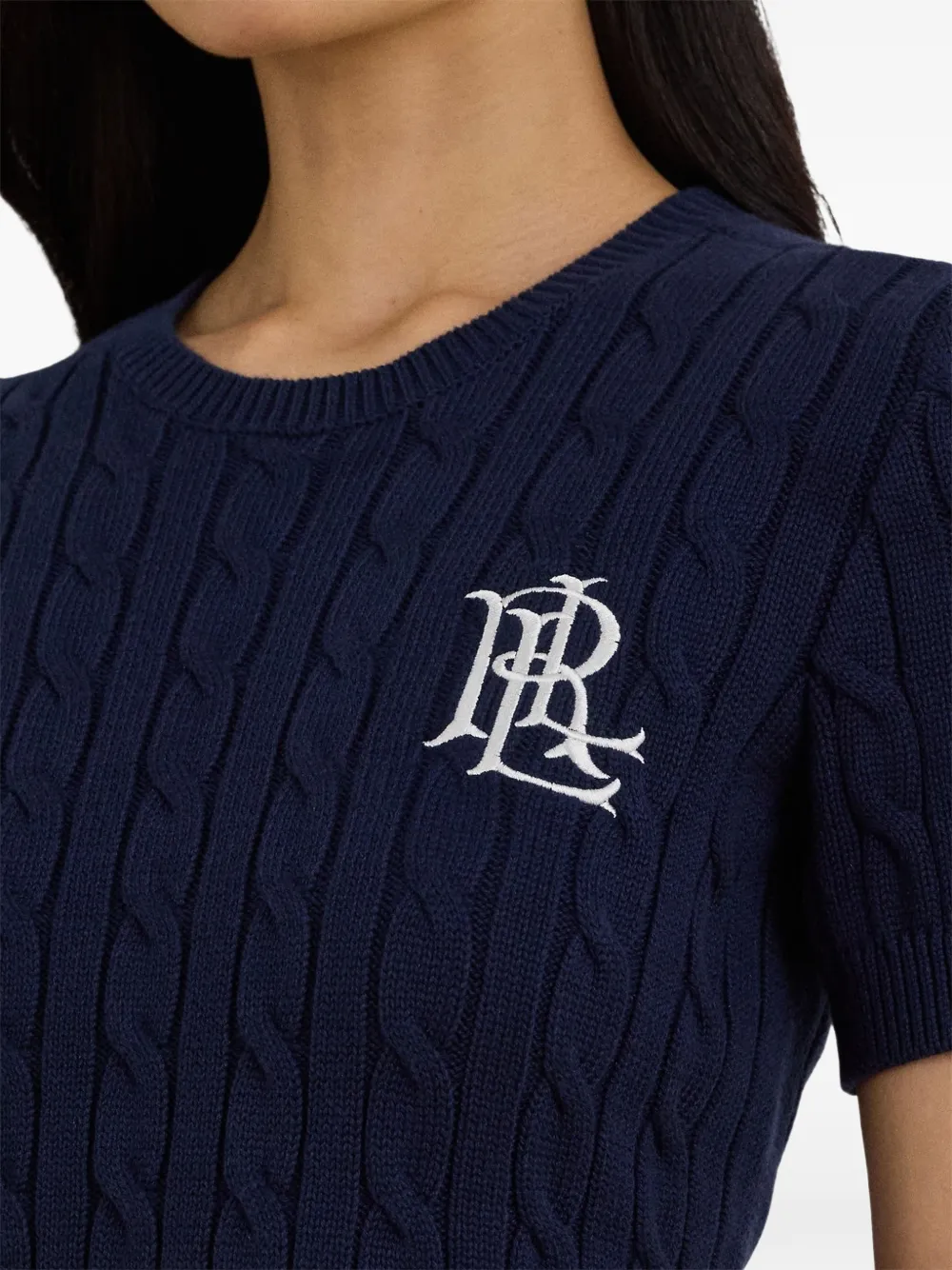 Lauren Ralph Lauren Kabelgebreide trui Blauw