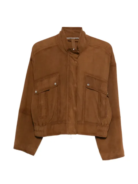 The Jackie Leathers Mietta suede jacket
