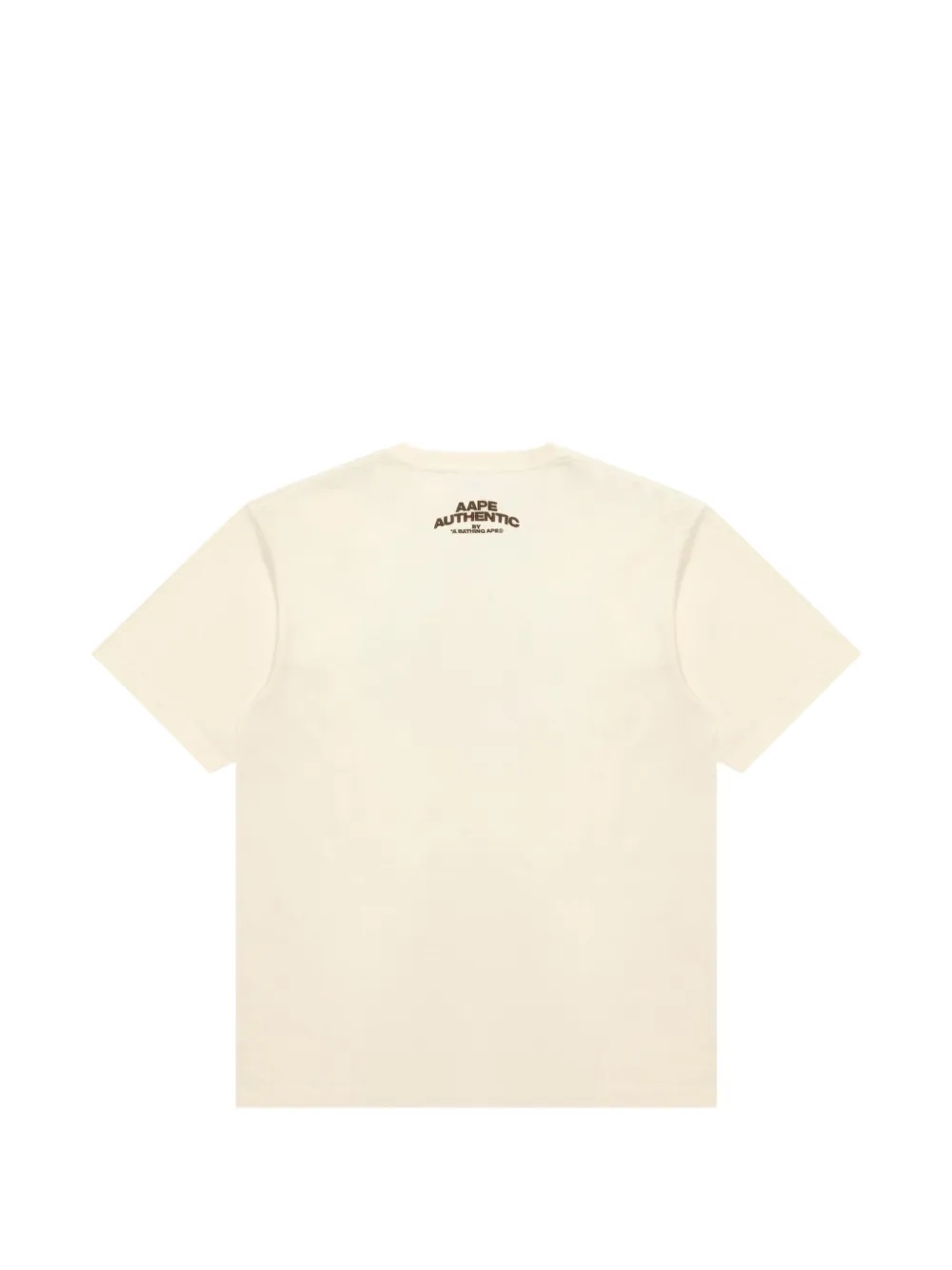 AAPE BY *A BATHING APE AAPE sport T-shirt met patch Beige