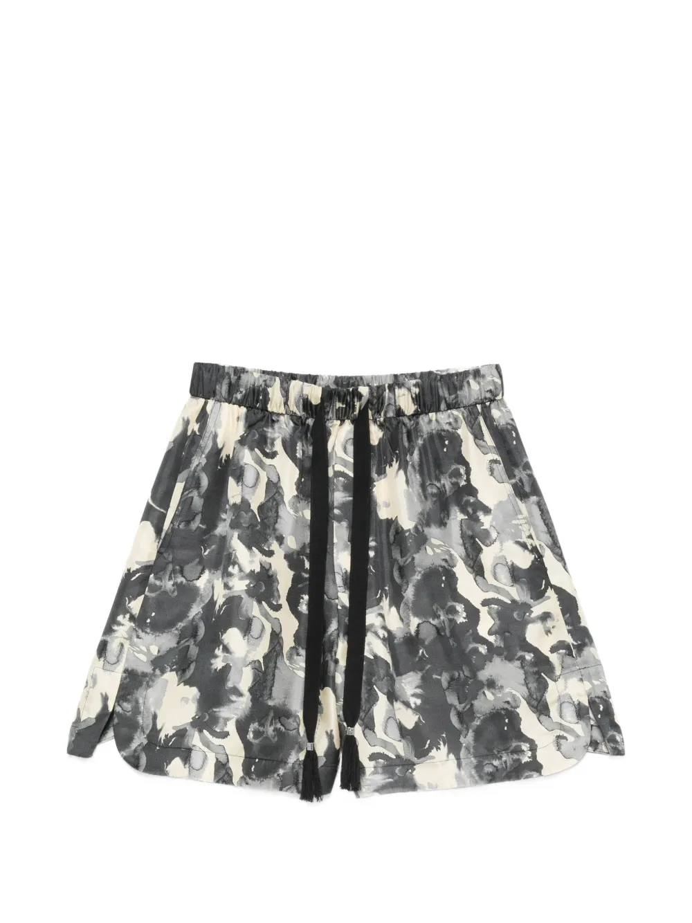 Nanushka abstract-print drawstring shorts - Grigio