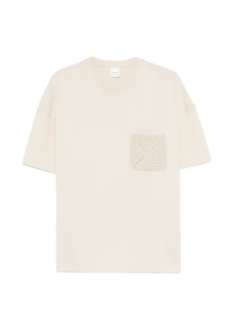 Nanushka Wren Origami crochet-pocket T-shirt