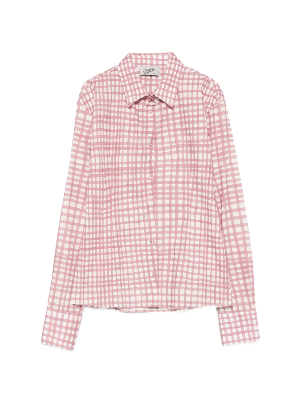 Pence Elsa gingham-check shirt - Pink