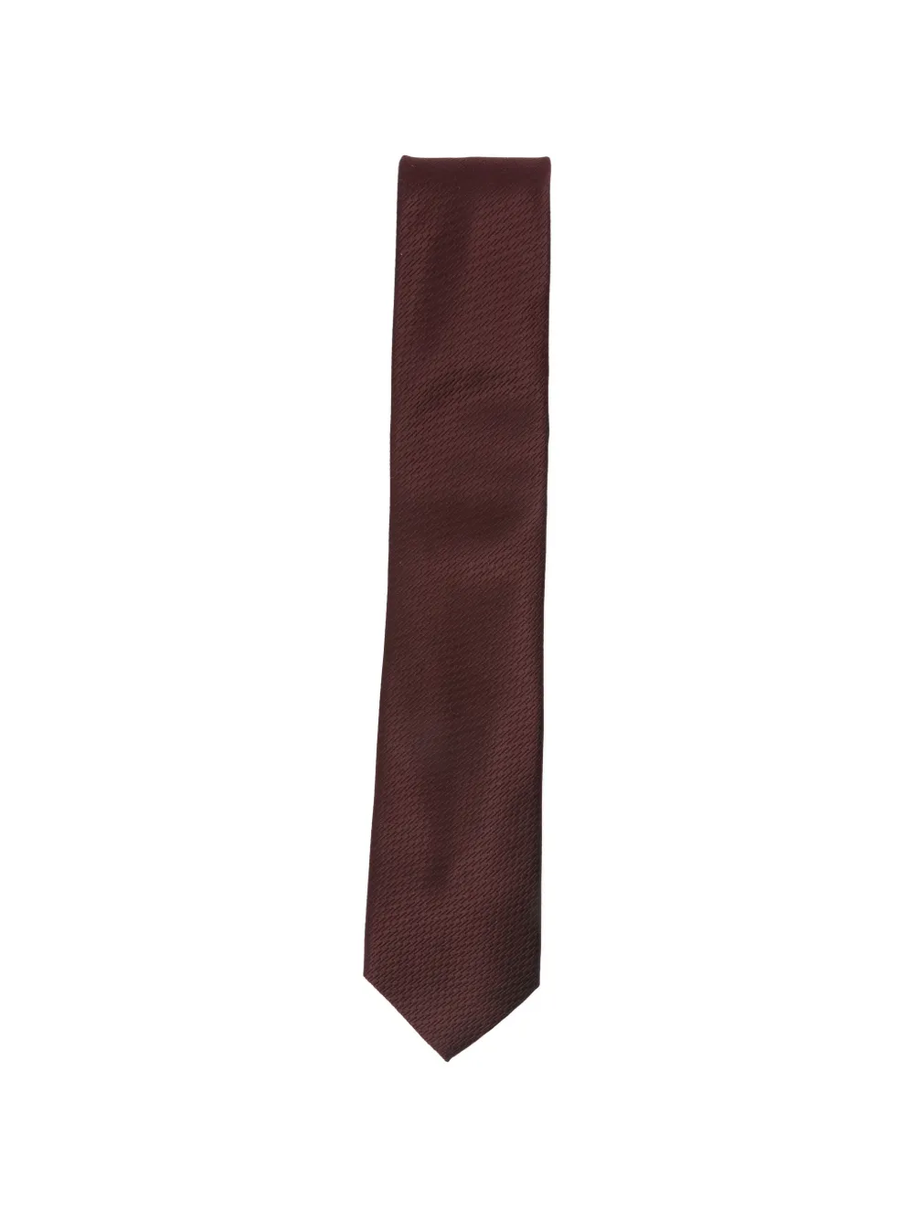 Zegna textured silk tie - Rosso