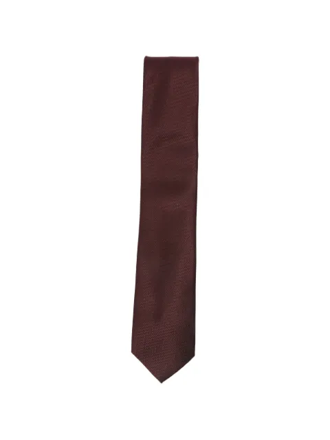 Zegna textured silk tie