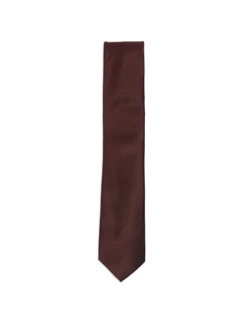 Zegna textured silk tie