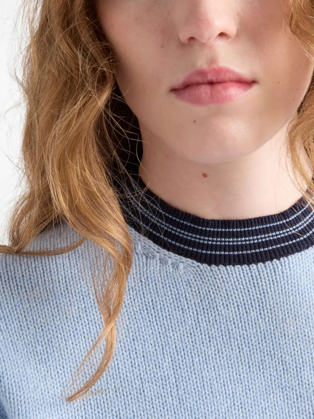 Prada Kasjmier trui met ronde hals Blauw