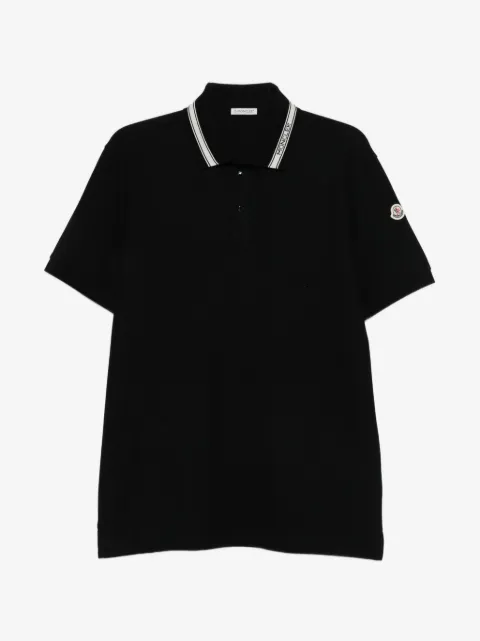 Moncler logo collar polo shirt