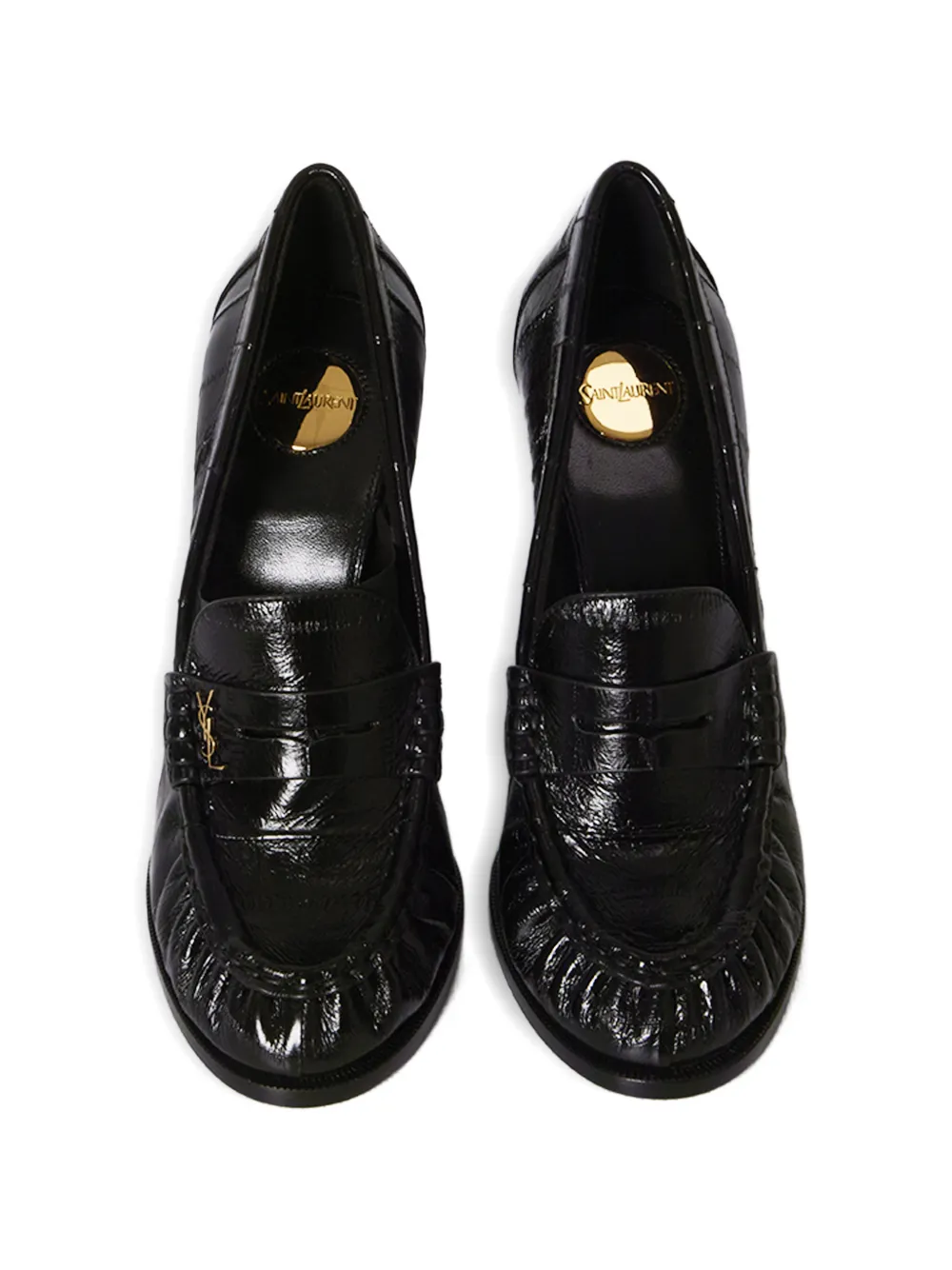 Saint Laurent Le Loafer pumps met hak Zwart