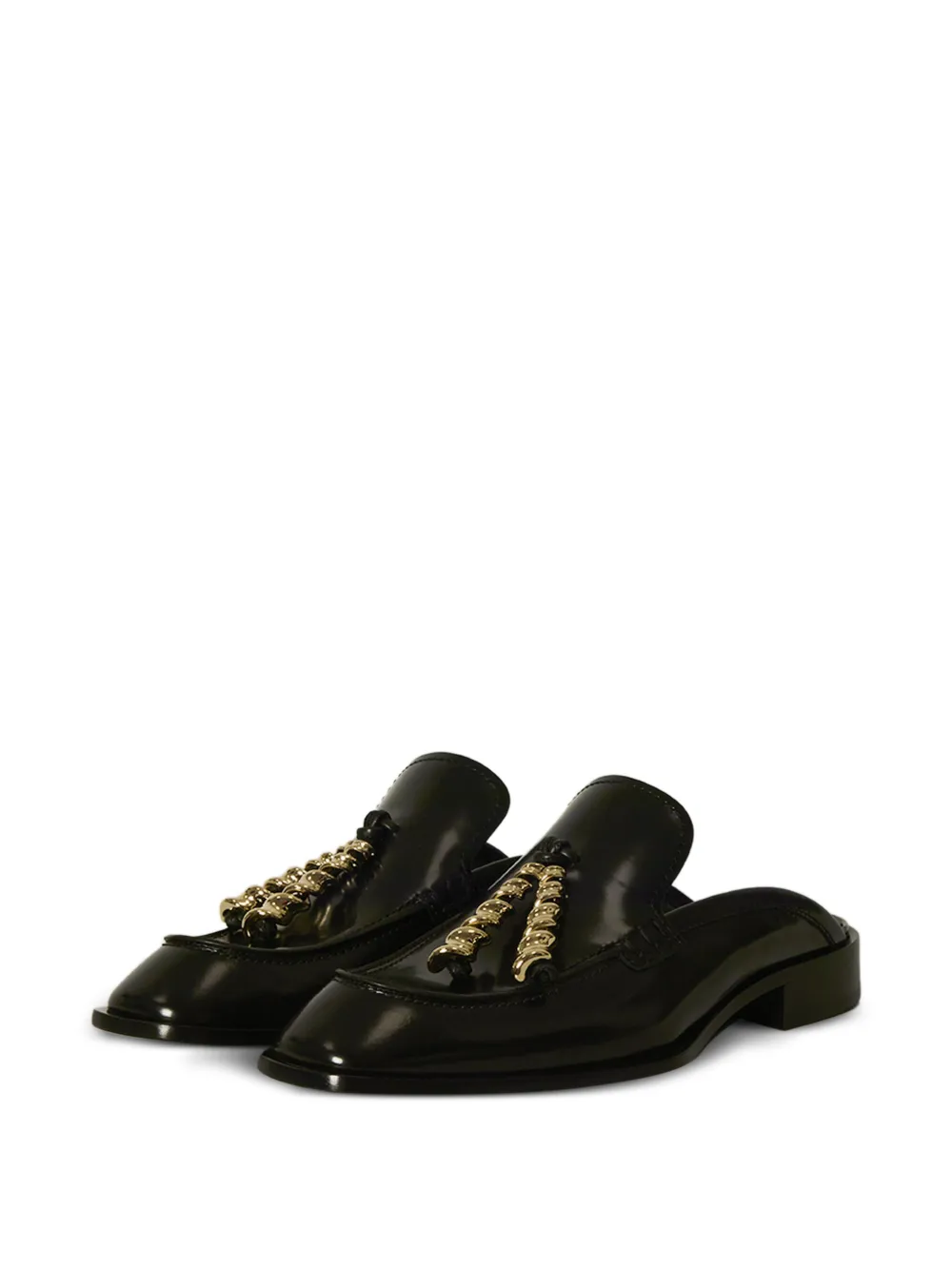 LOEWE square-toe mules Zwart