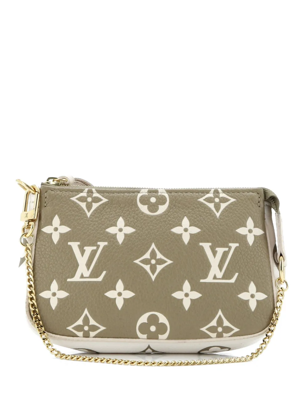 Louis Vuitton Pre-Owned Pochette Accessoires Spring in the City Monogram Empreinte Leather Mini clutch bag - Verde