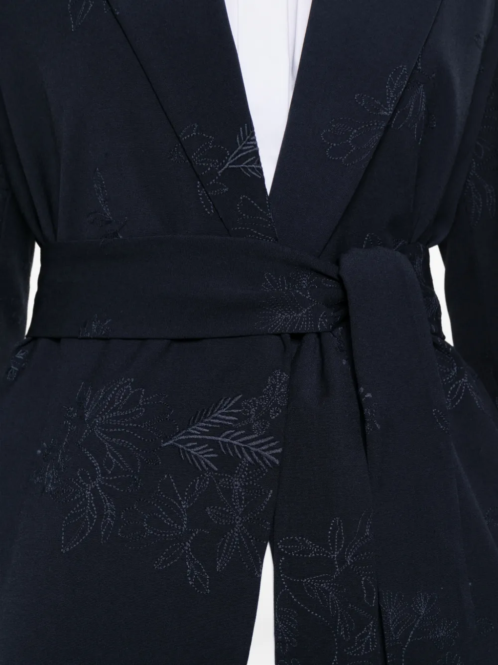 TWINSET Jack met gestrikte taille en bloemen Blauw