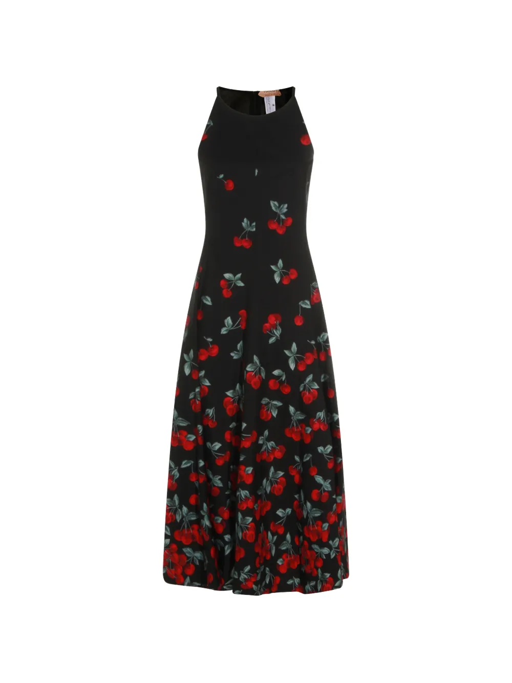 TWINSET cherry-print midi dress - Nero