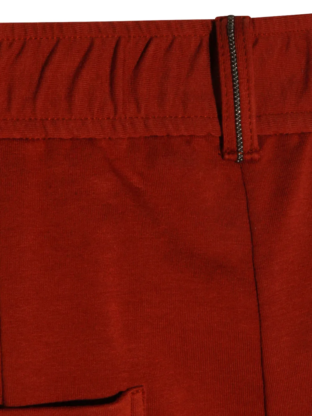 Brunello Cucinelli Pantalon met knopen Rood