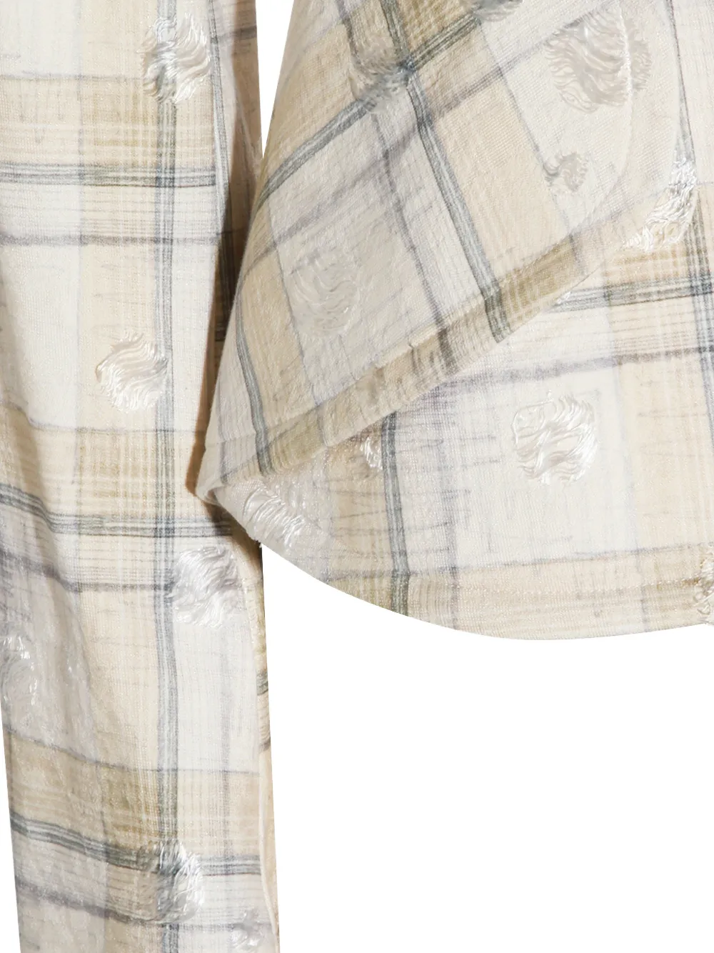 Vivienne Westwood Geruit jack met knopen Beige