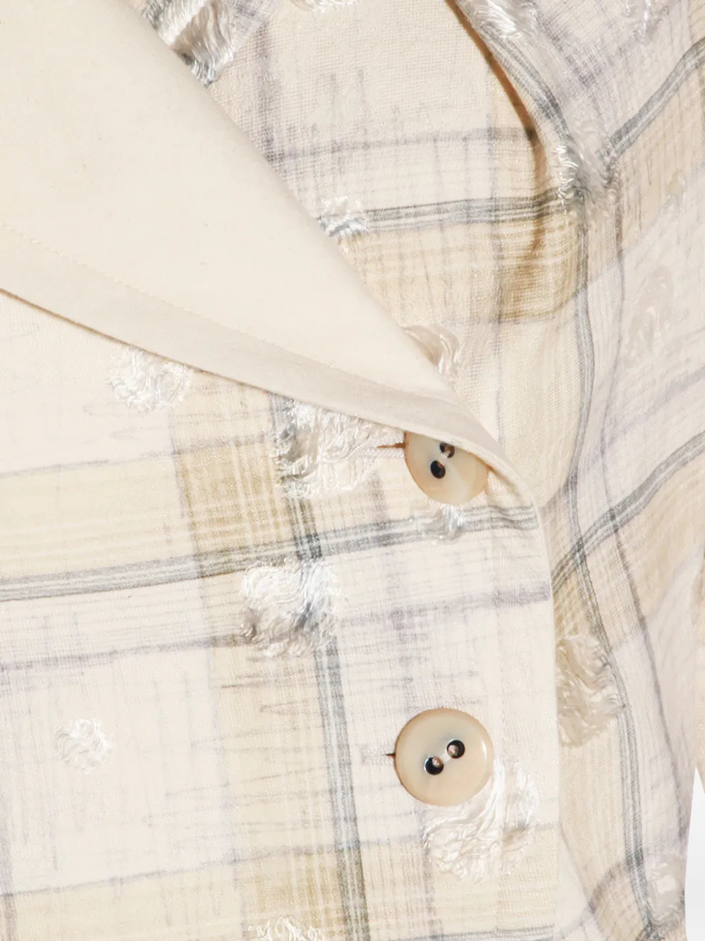 Vivienne Westwood Geruit jack met knopen Beige