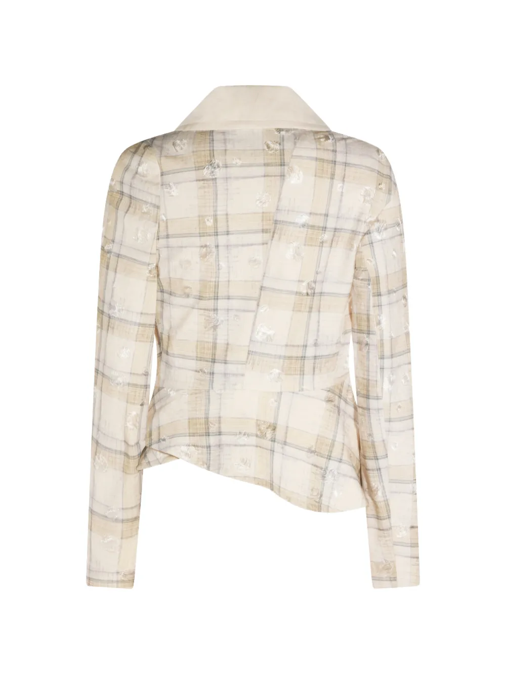 Vivienne Westwood Geruit jack met knopen Beige