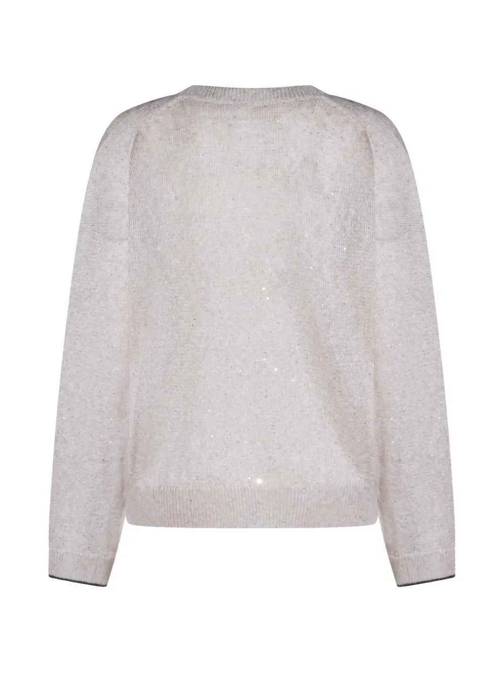 Brunello Cucinelli Trui met pailletten Beige