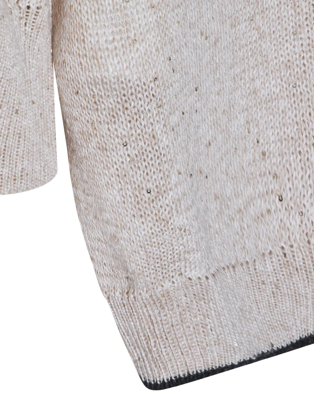 Brunello Cucinelli Trui met pailletten Beige