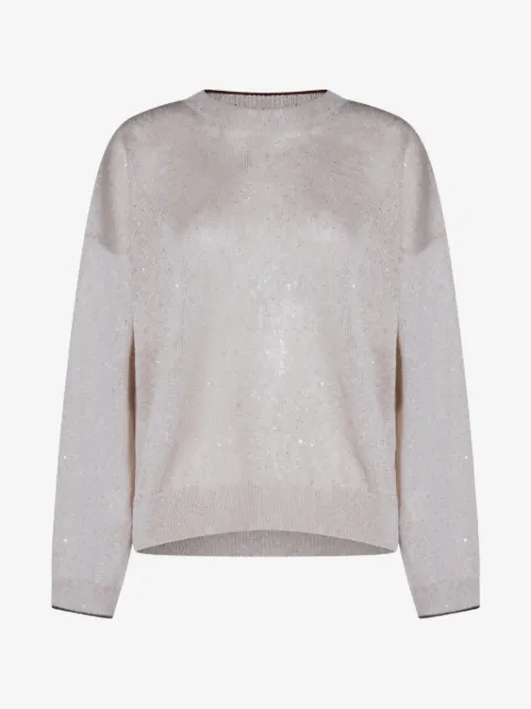 Brunello Cucinelli sequin-embellished sweater